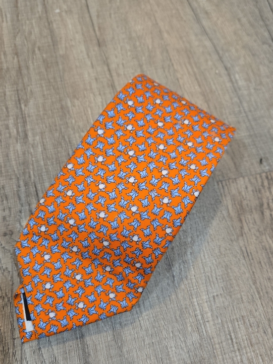 Brooks Brothers Other - NEW! Brooks Brothers Orange & Blue Silk Tie!